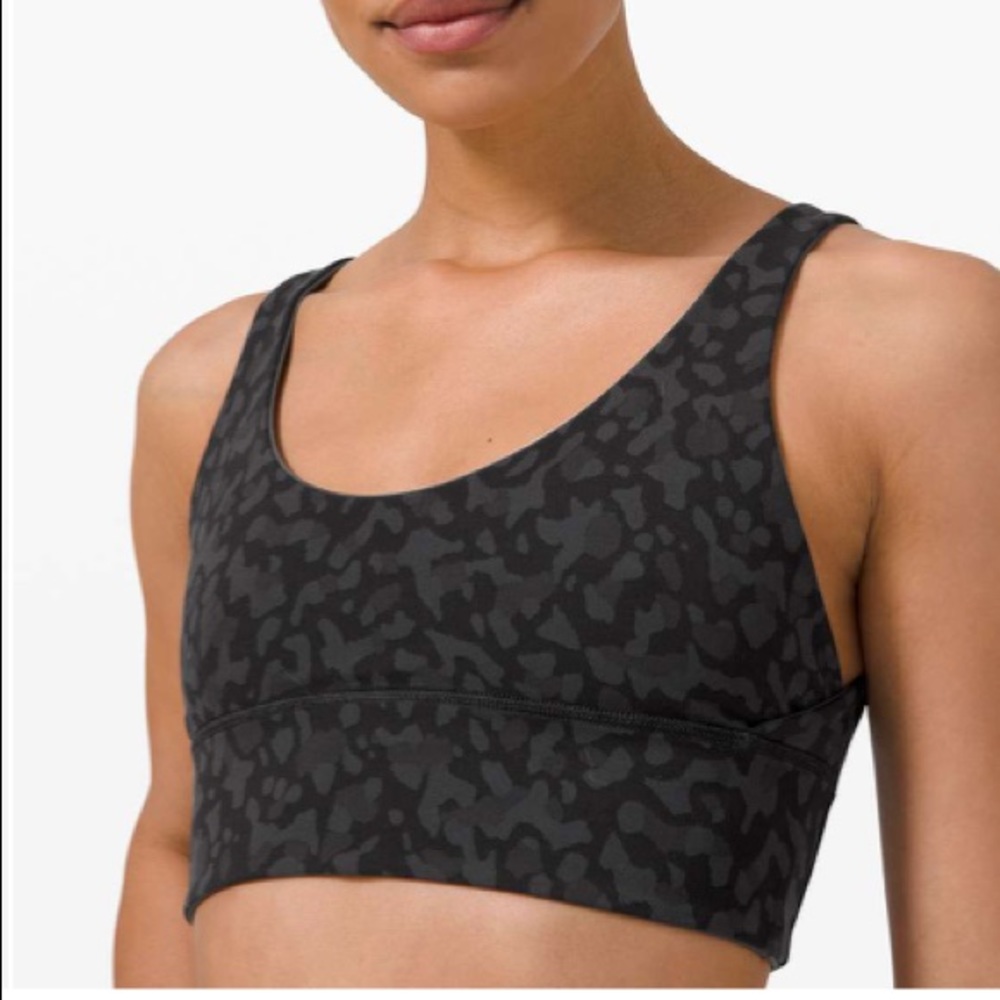 Lululemon Rejuvenate Bra - graphite grey/formation camp deep coal - size 8